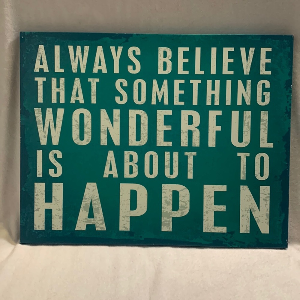 Inspirational wall canvas